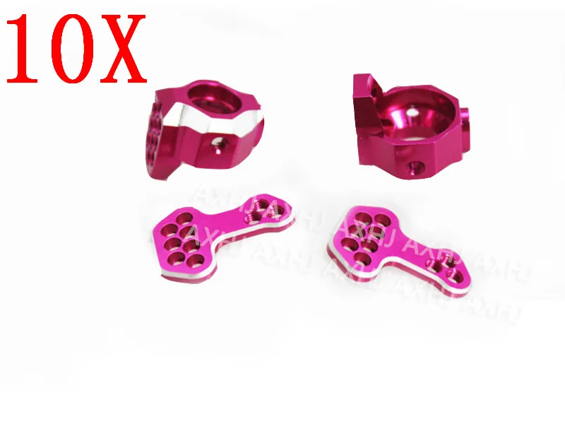 AXHJ 10xaluminum Передняя кулак Arm Набор для 3racing Сакура D4 AWD RWD RC Drift Car Hop-Up части SAK-D4821 |