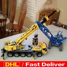LP 20010 гусеничный кран LP 20004 модель Mk II Строительный набор серии Technic блоки кирпичи игрушки 42030 42042