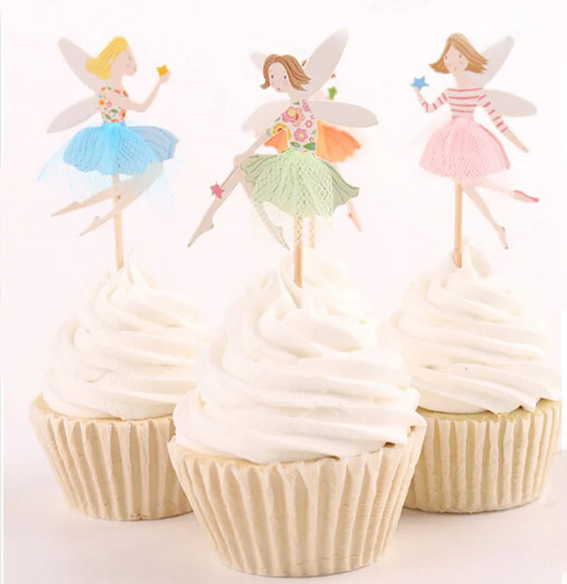 24 шт. топперы для торта в виде цветов|cake birthday|cake decorating suppliescake supplies |