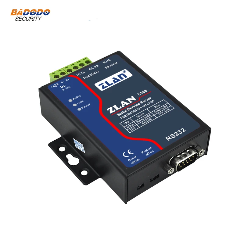 Промышленный последовательный порт RS232 RS422 RS485 к Ethernet TCP/IP серверному устройству