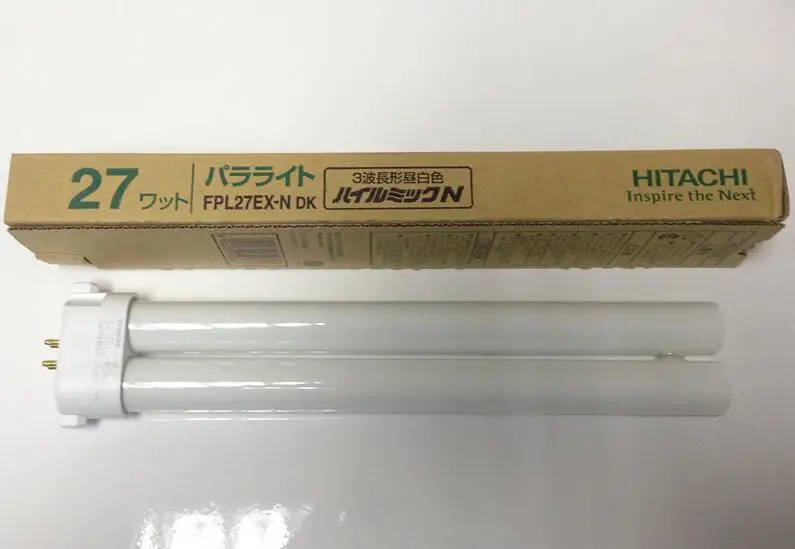 Hitachi FPL27EX-N DK 27 Вт cfl компактная люминесцентная лампа fpl 27EX-N дневной 4 контакта лампы