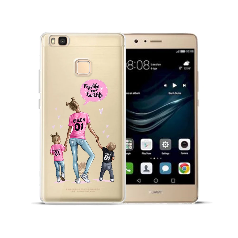 Мягкий ТПУ чехол для Huawei P8 P9 P10 Plus P20 P30 Lite Mate 10 20 Pro силиконовый с коричневыми