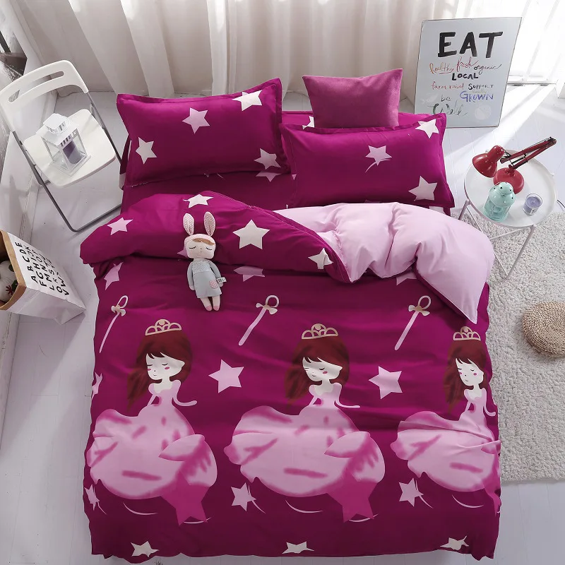 

Girl Duvet Cover Bedding Set Kids Child Bed Linen Single Twin Full Double Queen King Size Quilt Comforter Case Bedspread24