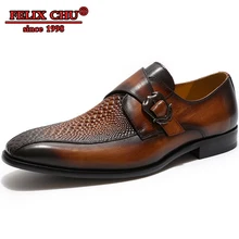 Men Genuine Leather Italian Designer Shoes Men Shoes Leather Crocodile Pattern Antiskid Buckle Pointed Toe Casual Shoes Men Men Genuine Leather Italian Designer Shoes Men Shoes Leather Crocodile Pattern Antiskid Buckle Pointed Toe Casual Shoes Men