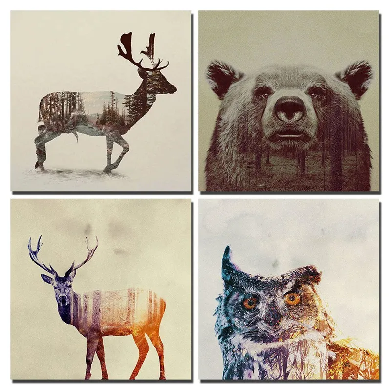 Watercolor-Nordic-Animal-Lion-Bear-Panda-Art-Prints-Poster-Hipster-Wall-Picture-Canvas-Painting-Kids-Room (3)
