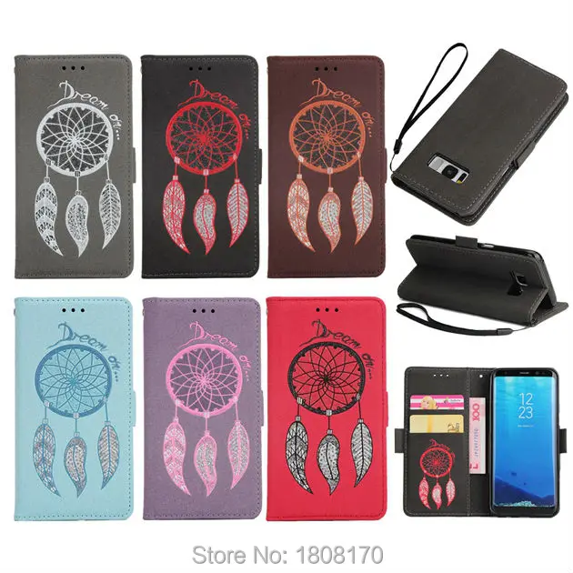 Chain Dreamcatcher Wallet Leather Case For Samsung Galaxy S8 Plus S5 S6 S7 edge NOTE5 2017 A7 J3