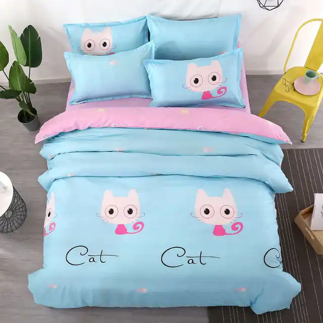 Lovely Cat Bedding Set Comforter/Quilt/Duvet Cover Single Twin Double