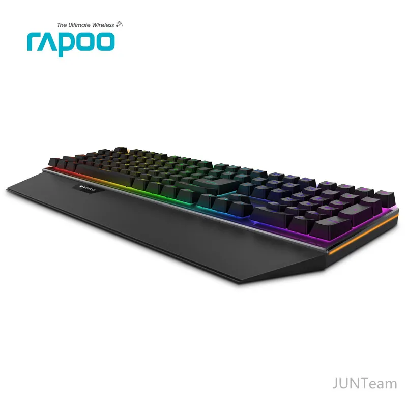 Rapoo V720 RGB подсветка Механическая игровая клавиатура 108 клавиш N-Key rolllover механический переключатель компьютерная игровая клавиатура