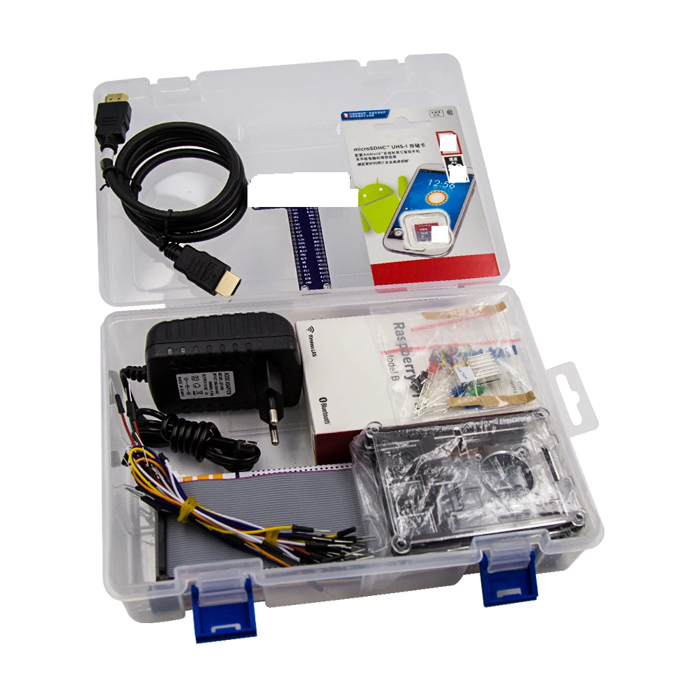 

Raspberry Pi 3 Starter Kit Raspberry Pi 3B or 3B Plus +16GB SD Card + ABS Case + Power Adapter + Power Supply with Retail Box