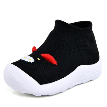 

Bekamille Toddler Shoes Baby Girl Infant Shoes Cartoon Walkers Boy Soft Sole Knit Booties Breathable Anti-Slip Simple SD023