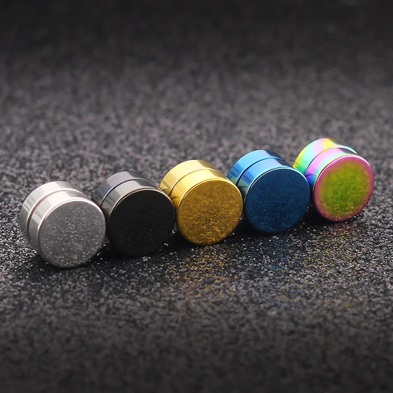 DODOAI магнитные серьги, двухсторонние круглые мужские серьги, поддельные серьги, не пирсинг серьги подарок для бойфренда любовника ювелирные изделия