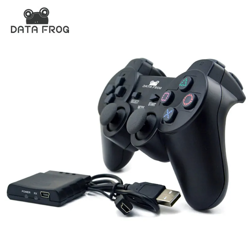 Bluetooth 2 4GHz Wireless Gamepads Controller with Handle Receiver for Sony Playstation PS2 for Sony Playstation