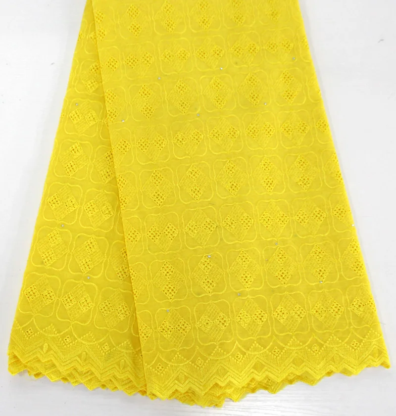 2018 Style African Cotton Swiss Voile Lace Fabric For Party Dress High Class In Switzerland Stones ZDDY | Дом и сад