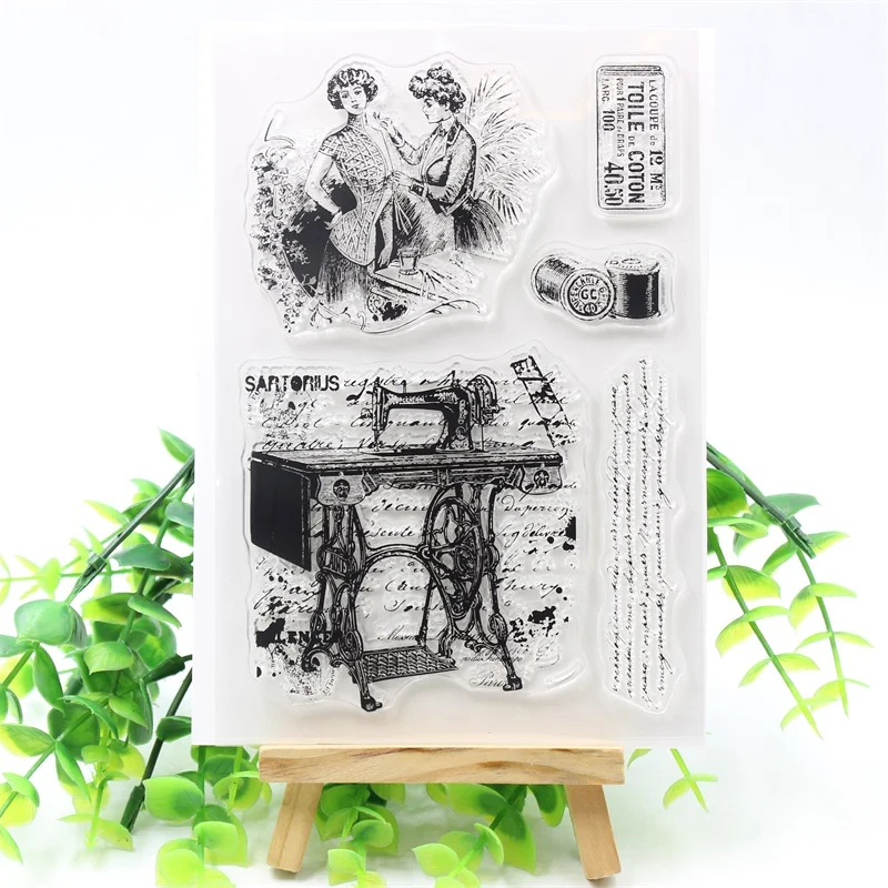 

Retro Character Transparent Clear Silicone Stamps for DIY Scrapbooking/Card Making/Kids Christmas Fun Decoration Supplies M61