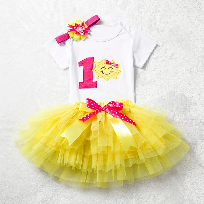 It's My 1st платье на первый день рождения новорожденных девочек 1 год День рождения наряды 12 месяцев Маленьких Девочек Вечерние платья для крещения розовый