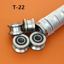 20 шт./лот T22 V плоский паз шкив подшипники TU22 8x22,5x14,5x13,5 мм V паз колеса шарикоподшипник