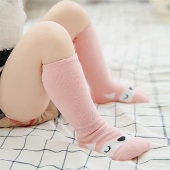 

Baby Cartoon Socks Animal Baby Socks For Girls Boys Knee Newborn Baby Socks Baby Girl Kids Soft Cotton Kids Long Tube Sock