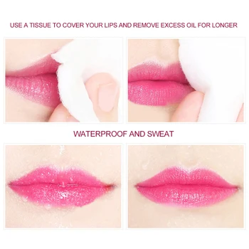 Transparent Lip Stick Flower Waterproof Korean Cosmetics Pigment Color Changing Moisturizer Jelly Flower Lipstick Makeup