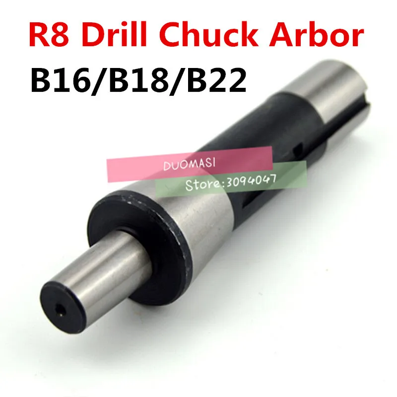 

Free shipping 1PCS R8 Drill Chuck Arbor Draw Bar M12 or 7/16'' 20UNF Mount B16/B18/B22