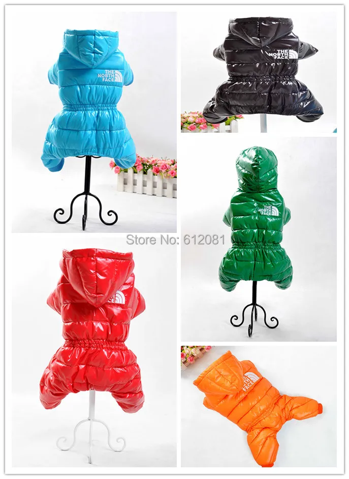 

Free shipping new pet dog cat winter jumpsuit warm coat clothes clothing down cotton jacket five styles