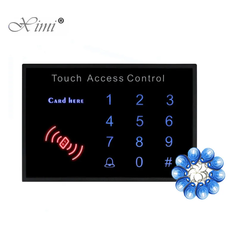 Система контроля доступа RFID с одной дверью 125 кГц 10 шт. ключей|access control system|control
