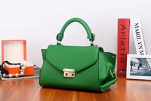 2016 genuine cowhide high quality leather women messenger handbag fashion style Metal decoration Europe Style Elegant noble