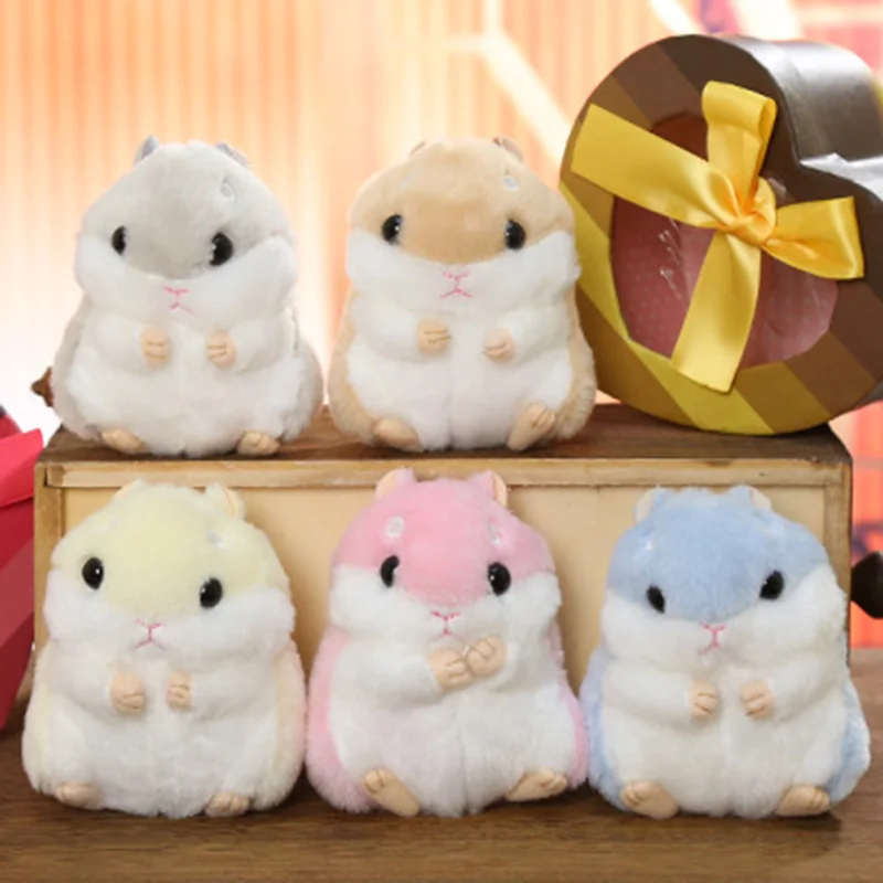 

Small Hamster Animal Dolls, 10CM Cute Plush Toys,Children Soft PP Cotton Kids As Birthday Christmas Gift