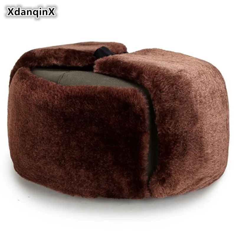 XdanqinX 2019 зимние Новые Теплые зимне наушники шапка мужские шапки бомберы для