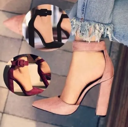 Fashion Ladies High Heels Female Zapatos Mujer Pointed Toe Pumps Women Shoes Woman Party Ankle Strap Pump Summer Sandals Fashion Ladies High Heels Female Zapatos Mujer Pointed Toe Pumps Women Shoes Woman Party Ankle Strap Pump Summer Sandals