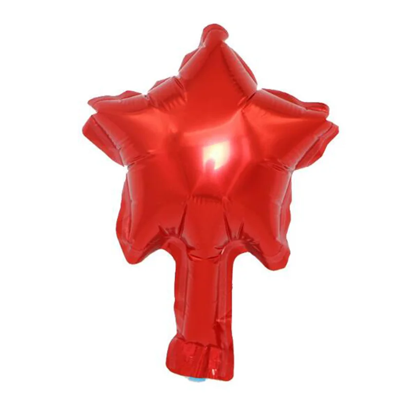 Шт. 5 дюймов 50 шт. воздушные шары фольгированные воздушные шары Свадьба День святого Валентина украшения Helium Heart-shaped пятиконечная звезда