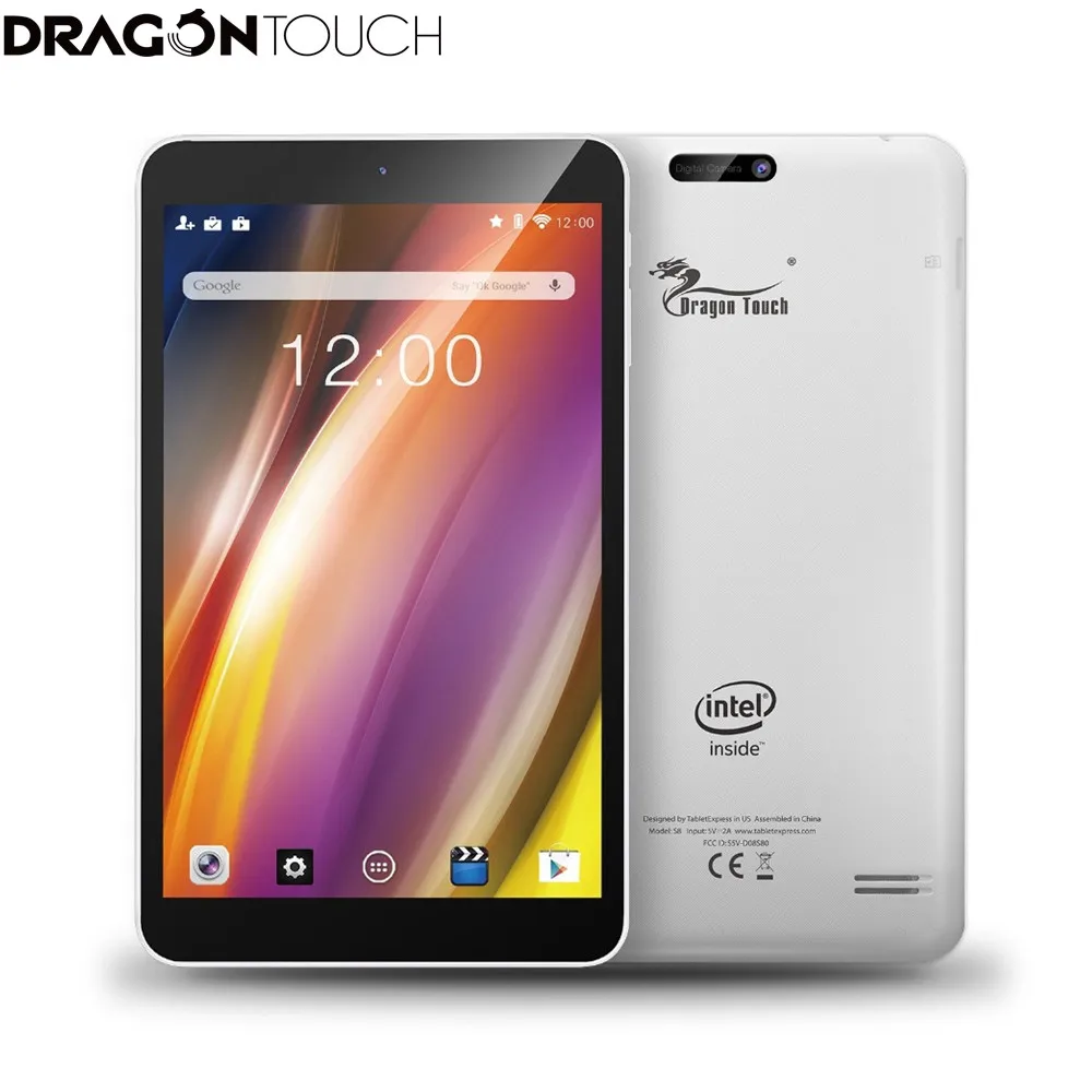 

DragonTouch S8 Tablet Quad Core 1G RAM 16G Rom Wifi Google Android 5.1 Lollipop IPS Display 1280x800 Dual 2MP Camera+keyboard