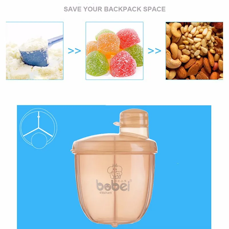 Murah BPA Gratis Susu Bubuk Formula Dispenser Wadah Makanan Tiga Kisi Kotak Makan Untuk Bayi Kid Travel Mudah Jual BPA Gratis Susu Bubuk Formula Dispenser Wadah Makanan Tiga Kisi Kotak Makan Untuk Bayi Kid Travel Mudah