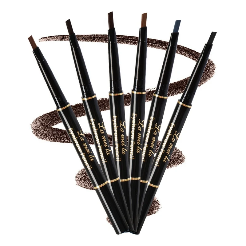 

Triangle Stereo Eyebrow Pencil Waterproof Smudge-Proof Lasting Colorfast Double-End Automatically Rotate Eyebrow Pencil