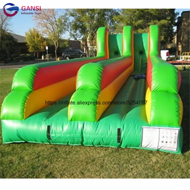 

Double Lanes Inflatable Bungee Run Game 0.55Mm PVC Inflatable Bungee Run Race For Sport Games