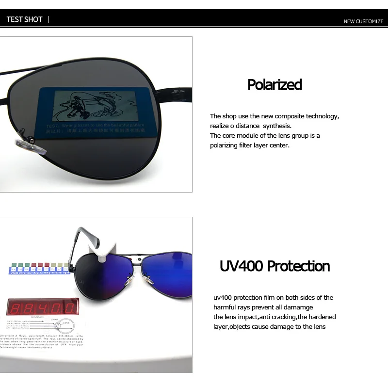 High Quality Classic Luxury Brand Sunglasses Men Polarized Coating Sun Glasses For Men Driver Safe Driving Glasses UV400 MB737