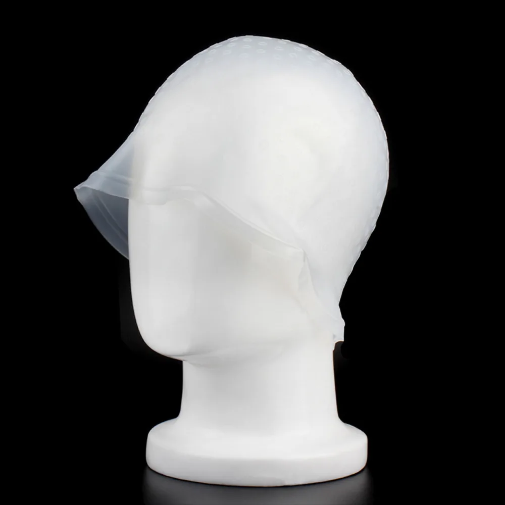 HOt 1 Pcs Professional Reusable Hair Colouring Highlighting Dye Cap With Hook Frosting Tipping