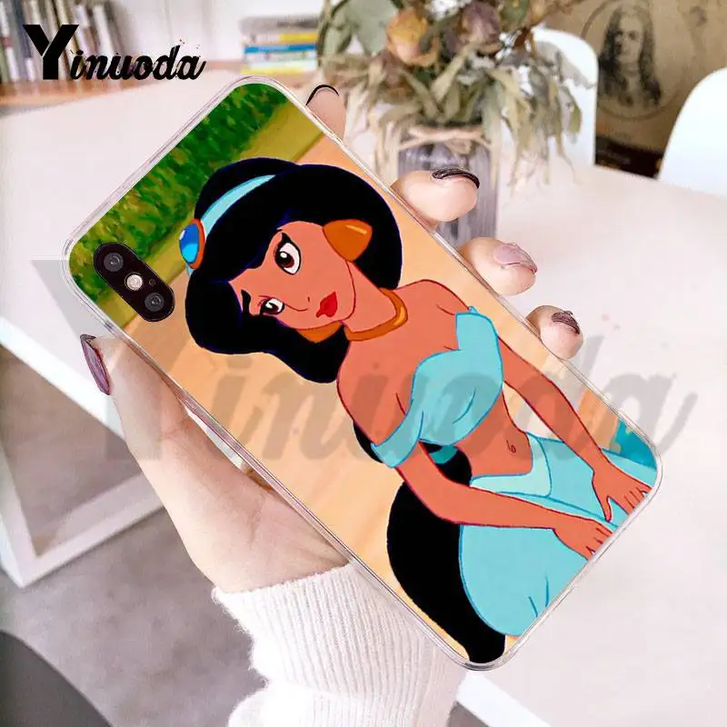 Yinuoda For iphone 7 6 X Case Aladdin Jasmine Cartoon Transparent Phone Cover Case for iPhone 8 7 6 6S Plus X 5 5S SE 5C XS XR Yinuoda For iphone 7 6 X Case Aladdin Jasmine Cartoon Transparent Phone Cover Case for iPhone 8 7 6 6S Plus X 5 5S SE 5C XS XR