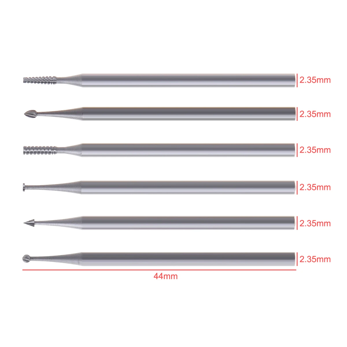 6pcs /lot Tungsten Steel Engraving Cutter with Plastic Box for Wood Carvings / Olive Kernel / Ivory Fruit Hand Tools