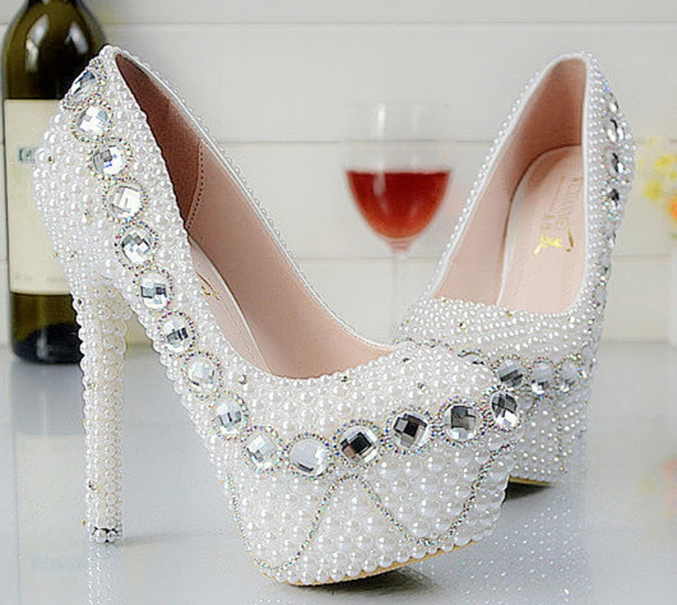 beaded evening shoes
