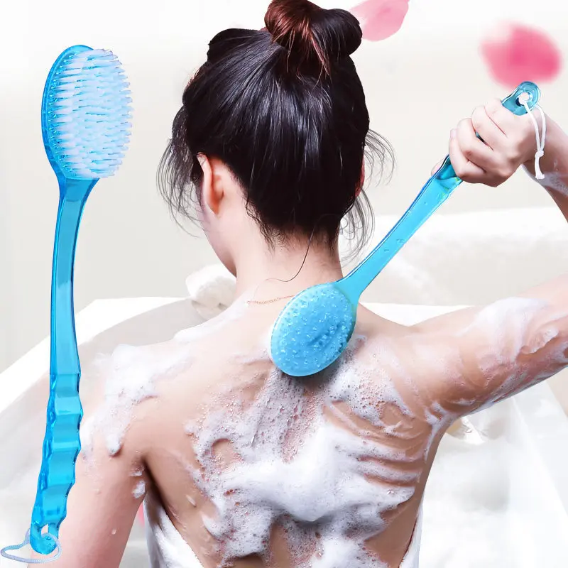 

2019 NEW Long Handled Plastic Bath Shower Back Brush Scrubber Skin Cleaning Brushes Body for Bathroom Accessories Cleaning Tool