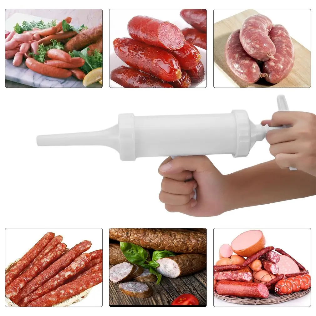 

Food Grade PP Manual Sausage Stuffer Tools Food Grade Plastic Sausage Cod Fish Intestines High Capacity Kitchen Meat Grinder