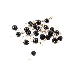 

25Pcs Black Bead Electronic Soldering Probe PCB Test Endpoint Pin