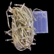 80 светодиодный Сказочный светильник на батарейках, Рождественский Свадебный елочный светильник, светильник для настроения 10 м, теплый белый