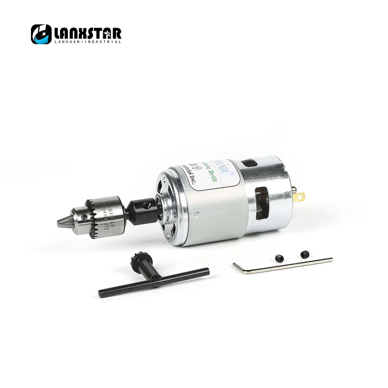 New Awesome 775 Motor High Torque Hand Drill Grinder Ball Bearing Micro Motor Drills Jewelcrafting PCB Press Drill high power 775 motor dc 12v 12000turn min large torque motor ball bearing tools for diy driver parts