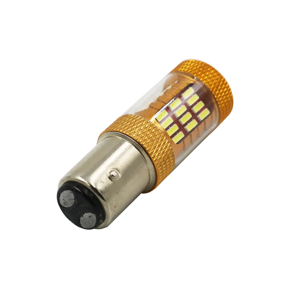 Y 100 шт. автомобильный BA15D 1157 светодиодный 60SMD 4014 DRL светодиодная лампа светильник