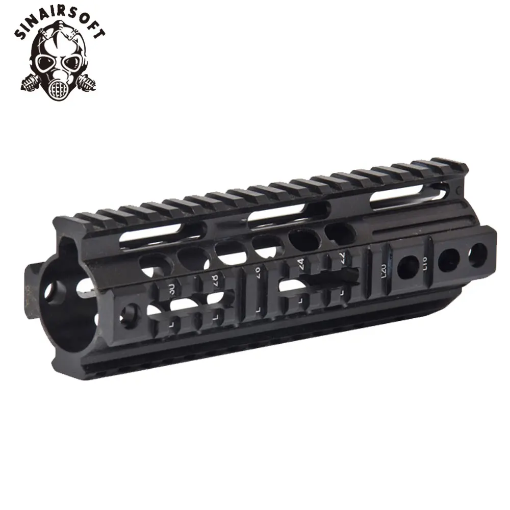 Алюминиевый Quad Rail 4-weaver/picatinny Rail Carbine Rifle Free Floating 7,2" Handguard QD Поворотный корпус для страйкбола AR15 M4/16