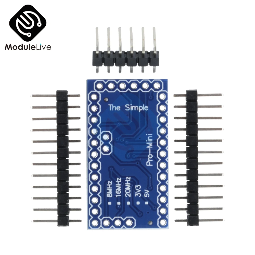 Buy 5Pcs/Lot Atmega328 Pro Mini 5V 16M Board Module For Arduino Nano Auto-reset Atmega128P Microcontroller With 3 Pins Standard