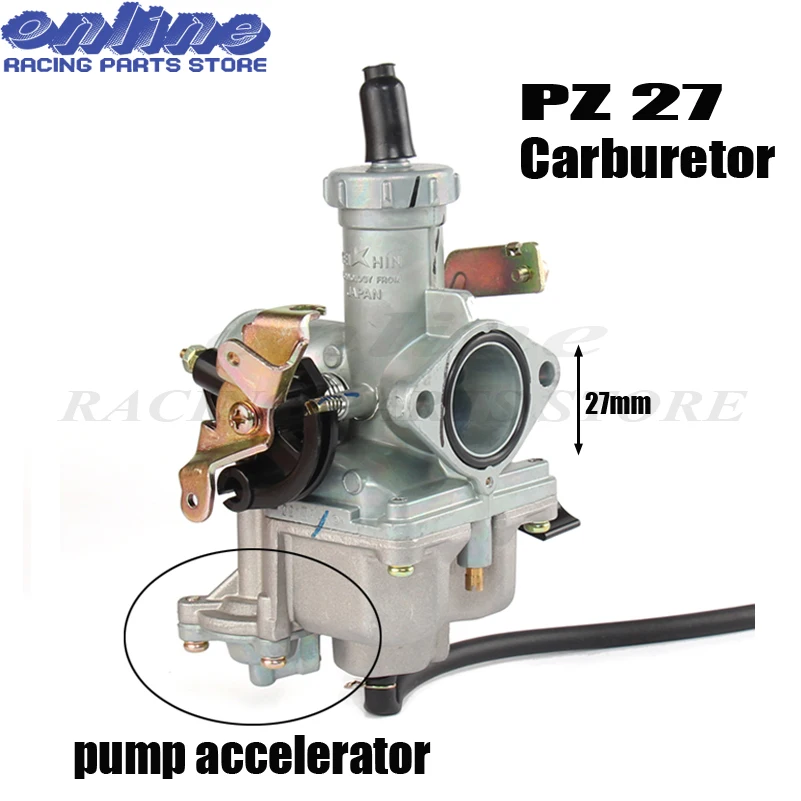 

Cable Choke PZ27 27mm Carburetor Acceleration accelerator Pump For KEIHI 140 160 200cc Dirt ATV High Performance