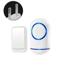 Легкая установка водонепроницаемый безопасный маленький дом 4 громкости 45 колокольчиков умный электронный беспроводной Белый дверной звонок прочный светодиодный фонарик