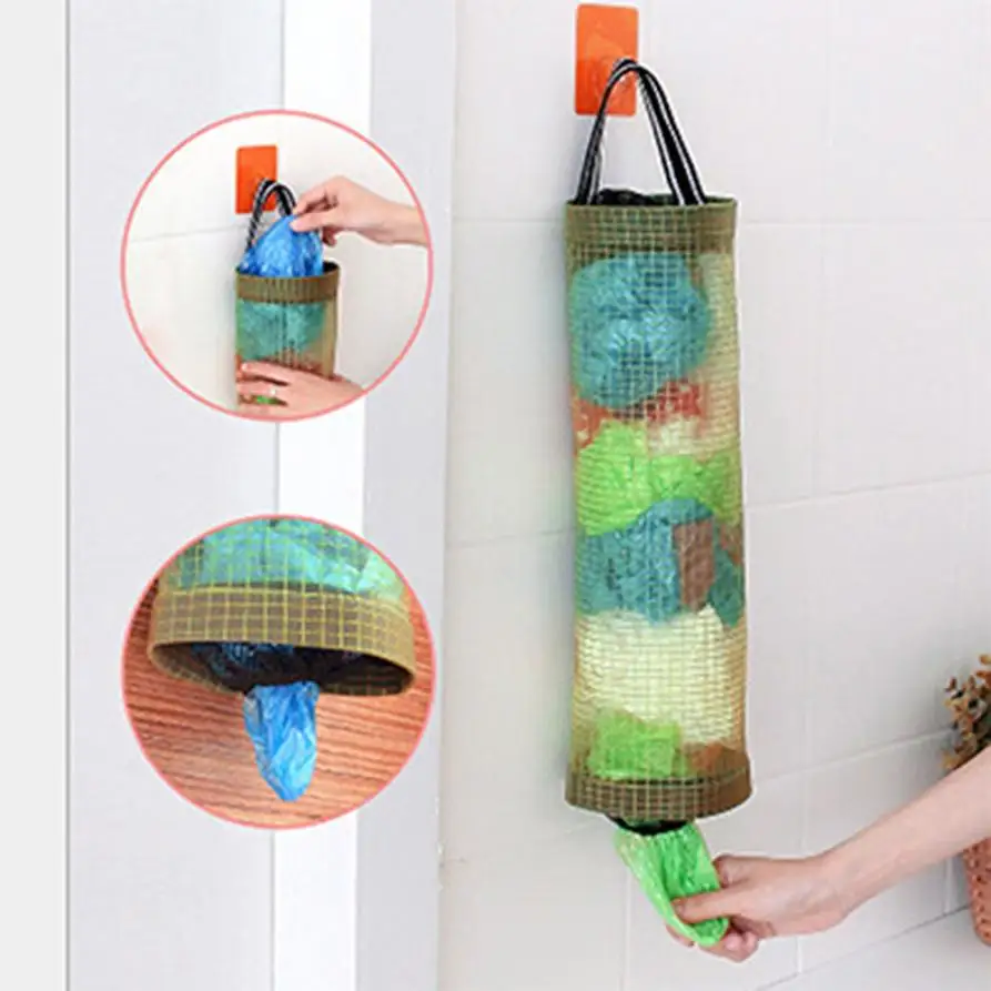 

Hanging Kitchen Garbage Bag Storage Packing Organizer Organizer Storage Bag Oxford Cloth Home Accessories Dropshipping 18jul25